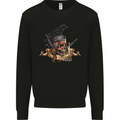 Libertad Skull Freedom Pirate Crow Raven Mens Sweatshirt Jumper Black