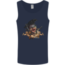 Libertad Skull Freedom Pirate Crow Raven Mens Vest Tank Top Navy Blue