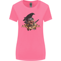 Libertad Skull Freedom Pirate Crow Raven Womens Wider Cut T-Shirt Azalea