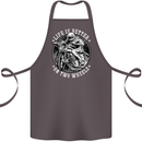 Life Is Better On Two Wheels Cotton Apron 100% Organic Dark Grey