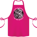 Life Is Better On Two Wheels Cotton Apron 100% Organic Pink