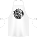 Life Is Better On Two Wheels Cotton Apron 100% Organic White