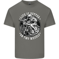 Life Is Better On Two Wheels Kids T-Shirt Childrens Charcoal