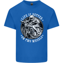 Life Is Better On Two Wheels Kids T-Shirt Childrens Royal Blue