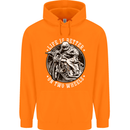 Life Is Better On Two Wheels Mens 80% Cotton Hoodie Orange