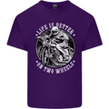 Life Is Better On Two Wheels Mens Cotton T-Shirt Tee Top Purple