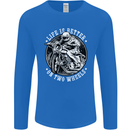 Life Is Better On Two Wheels Mens Long Sleeve T-Shirt Royal Blue