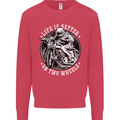 Life Is Better On Two Wheels Mens Sweatshirt Jumper Heliconia