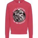 Life Is Better On Two Wheels Mens Sweatshirt Jumper Heliconia