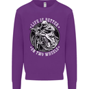 Life Is Better On Two Wheels Mens Sweatshirt Jumper Purple