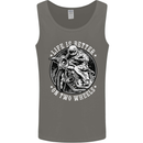 Life Is Better On Two Wheels Mens Vest Tank Top Charcoal