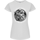 Life Is Better On Two Wheels Womens Petite Cut T-Shirt White