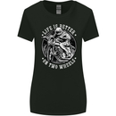Life Is Better On Two Wheels Womens Wider Cut T-Shirt Black