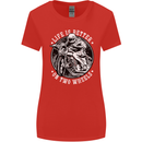 Life Is Better On Two Wheels Womens Wider Cut T-Shirt Red