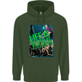 Life Is Better at 130 Bpm Dance Music DJ Childrens Kids Hoodie Forest Green