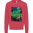 Life Is Better at 130 Bpm Dance Music DJ Kids Sweatshirt Jumper Heliconia