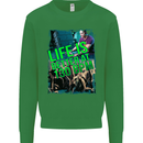 Life Is Better at 130 Bpm Dance Music DJ Kids Sweatshirt Jumper Irish Green