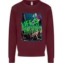 Life Is Better at 130 Bpm Dance Music DJ Kids Sweatshirt Jumper Maroon