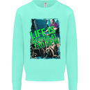 Life Is Better at 130 Bpm Dance Music DJ Kids Sweatshirt Jumper Peppermint