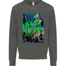 Life Is Better at 130 Bpm Dance Music DJ Kids Sweatshirt Jumper Storm Grey