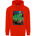 Life Is Better at 130 Bpm Dance Music DJ Mens 80% Cotton Hoodie Bright Red
