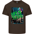 Life Is Better at 130 Bpm Dance Music DJ Mens Cotton T-Shirt Tee Top Dark Chocolate