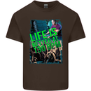 Life Is Better at 130 Bpm Dance Music DJ Mens Cotton T-Shirt Tee Top Dark Chocolate