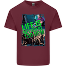 Life Is Better at 130 Bpm Dance Music DJ Mens Cotton T-Shirt Tee Top Maroon