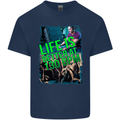 Life Is Better at 130 Bpm Dance Music DJ Mens Cotton T-Shirt Tee Top Navy Blue
