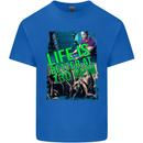 Life Is Better at 130 Bpm Dance Music DJ Mens Cotton T-Shirt Tee Top Royal Blue