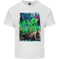Life Is Better at 130 Bpm Dance Music DJ Mens Cotton T-Shirt Tee Top White