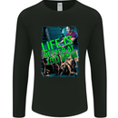 Life Is Better at 130 Bpm Dance Music DJ Mens Long Sleeve T-Shirt Black