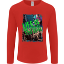 Life Is Better at 130 Bpm Dance Music DJ Mens Long Sleeve T-Shirt Red
