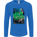 Life Is Better at 130 Bpm Dance Music DJ Mens Long Sleeve T-Shirt Royal Blue