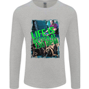 Life Is Better at 130 Bpm Dance Music DJ Mens Long Sleeve T-Shirt Sports Grey