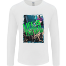 Life Is Better at 130 Bpm Dance Music DJ Mens Long Sleeve T-Shirt White