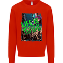 Life Is Better at 130 Bpm Dance Music DJ Mens Sweatshirt Jumper Bright Red