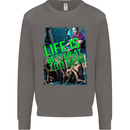 Life Is Better at 130 Bpm Dance Music DJ Mens Sweatshirt Jumper Charcoal