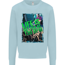 Life Is Better at 130 Bpm Dance Music DJ Mens Sweatshirt Jumper Light Blue