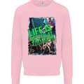 Life Is Better at 130 Bpm Dance Music DJ Mens Sweatshirt Jumper Light Pink