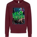 Life Is Better at 130 Bpm Dance Music DJ Mens Sweatshirt Jumper Maroon
