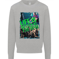 Life Is Better at 130 Bpm Dance Music DJ Mens Sweatshirt Jumper Sports Grey