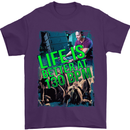 Life Is Better at 130 Bpm Dance Music DJ Mens T-Shirt Cotton Gildan Purple