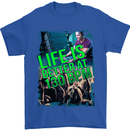 Life Is Better at 130 Bpm Dance Music DJ Mens T-Shirt Cotton Gildan Royal Blue