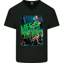 Life Is Better at 130 Bpm Dance Music DJ Mens V-Neck Cotton T-Shirt Black