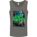 Life Is Better at 130 Bpm Dance Music DJ Mens Vest Tank Top Charcoal