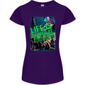 Life Is Better at 130 Bpm Dance Music DJ Womens Petite Cut T-Shirt Purple