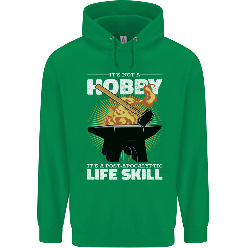 Life Post Apocalyptic Skill Blacksmith Childrens Kids Hoodie Irish Green