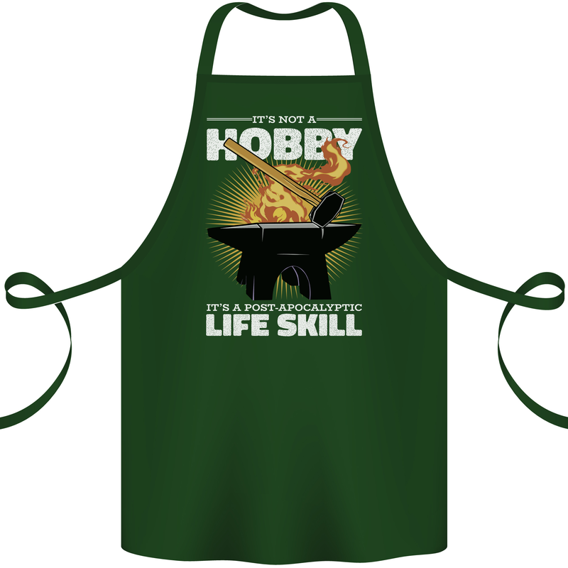 Life Post Apocalyptic Skill Blacksmith Cotton Apron 100% Organic Forest Green
