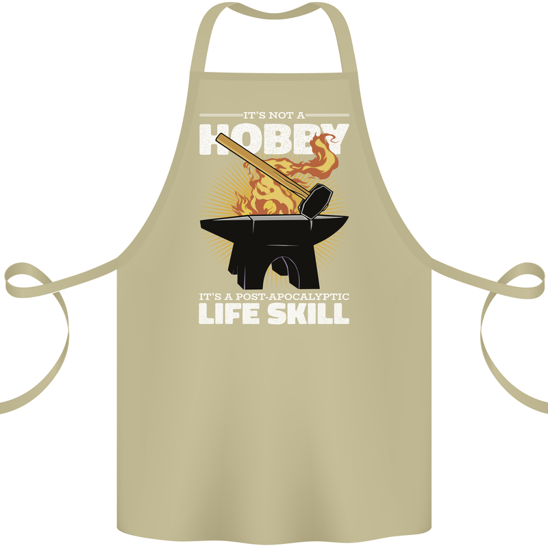 Life Post Apocalyptic Skill Blacksmith Cotton Apron 100% Organic Khaki